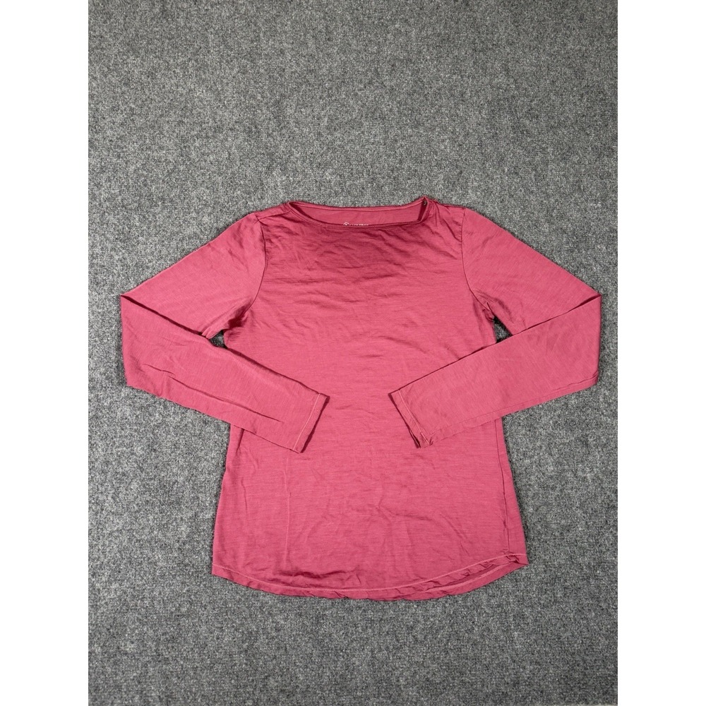 Cloudveil Shirt Womens XS Pink Merino Wool Long Sleeve Base Layer Hiking Ski